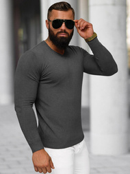 Grafitinis vyriškas megztinis OZONEE NB/MMB601/3Z