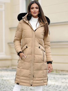 Smėlinis moteriška striukė OZONEE O/W377Z