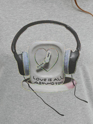 Pilki moteriški marškinėliai OZONEE DJ77806