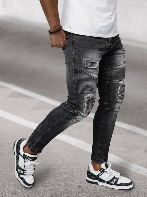 Juoda vyriški džinsai OZONEE NB/MP0142N