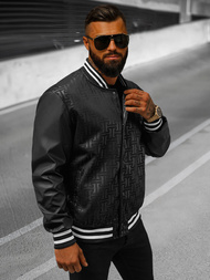 Juodi vyriška striukė OZONEE O/3A172Z