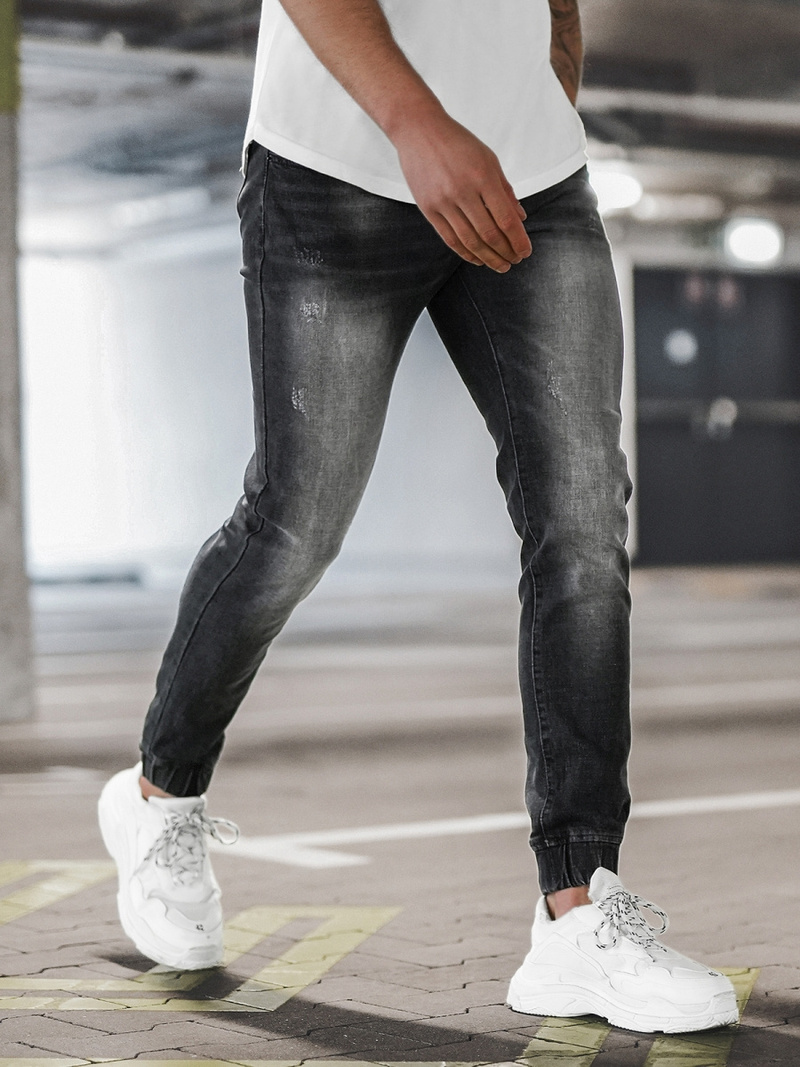 Juoda Vyriškos Jogger Stiliaus Kelnės OZONEE NB/MP0053/2N