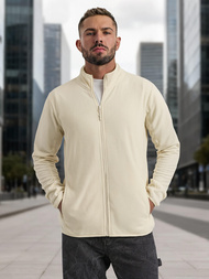 Ecru vyriškas džemperis OZONEE JS/HH016/1