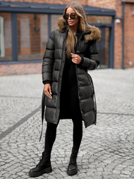 Juoda moteriška striukė OZONEE JS/5M3298/392Z