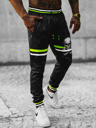 Juodos vyriškos sportinės kelnės OZONEE JS/K10227Z