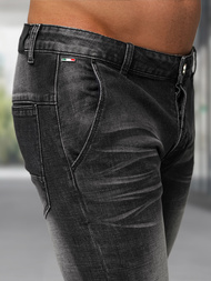 Juodai vyriški džinsai OZONEE NB/MP0091N