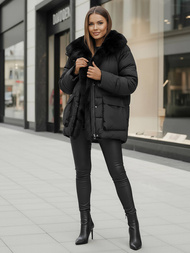 Juoda moteriška striukė OZONEE JS/16M9185/392Z