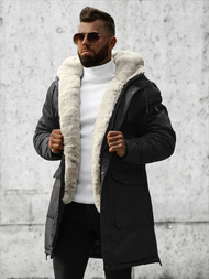 Juoda vyriška žieminė striukė OZONEE JS/22M50/392