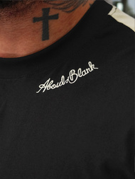 Juodi vyriški marškinėliai OZONEE O/QQ1195