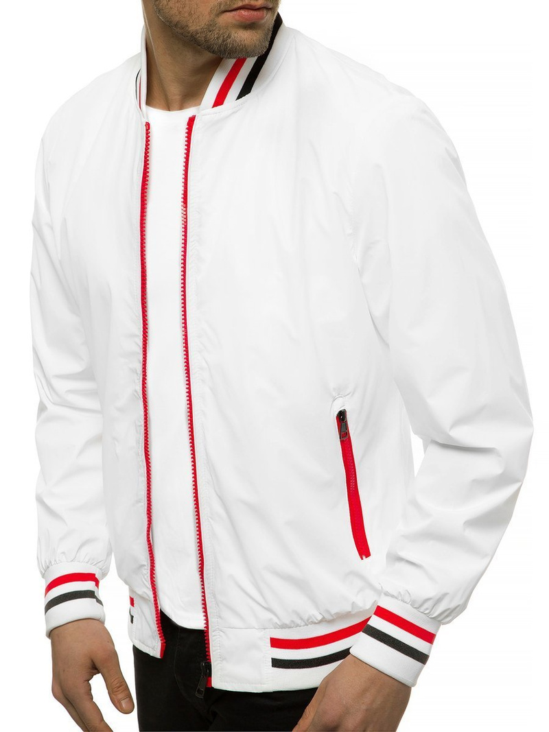 Balta vyriška bomber striukė OZONEE N/6193