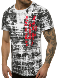 Balti vyriški marškinėliai OZONEE JS/SS10920