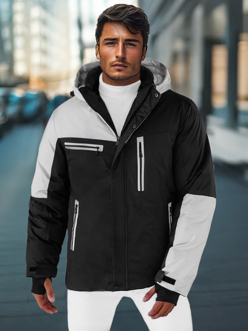 Juodai-pilka vyriška žieminė striukė OZONEE JS/91M9903/92Z