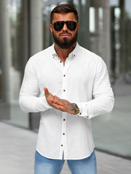 Balti vyriški marškiniai OZONEE O/V143