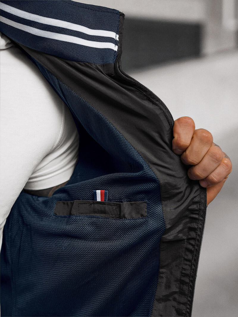 Juoda vyriška striukė OZONEE JS/5M3101/392Z