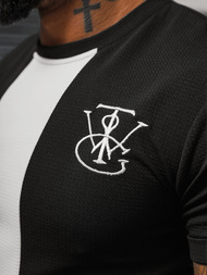 Juodi vyriški marškinėliai OZONEE O/L1184