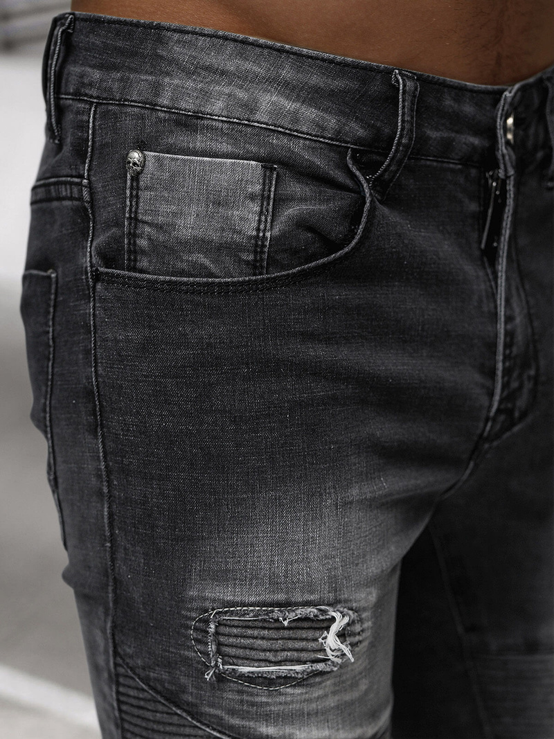 Juoda vyriški džinsai OZONEE NB/MP0142N