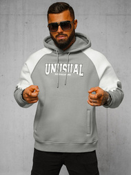 Pilka džemperis su gobtuvu OZONEE O/SWE23027Z