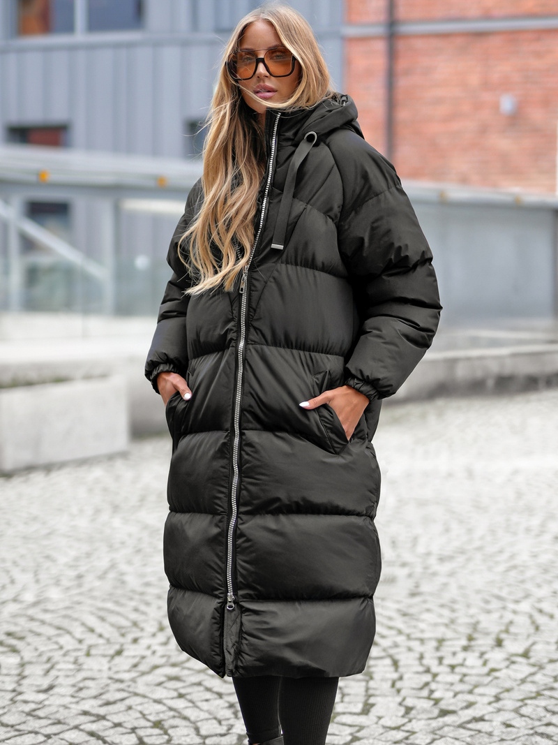 Juoda moteriška striukė OZONEE JS/5M3163/392Z