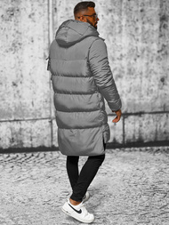 Pilka vyriška žieminė striukė OZONEE O/M799