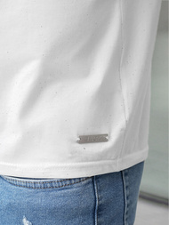 Baltas vyriški marškinėliai OZONEE O/QQ1386