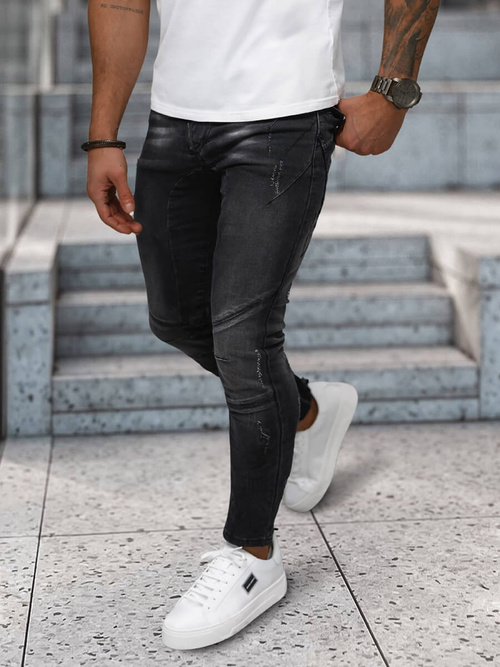 Juodai vyriški džinsai OZONEE NB/MP0025NZ