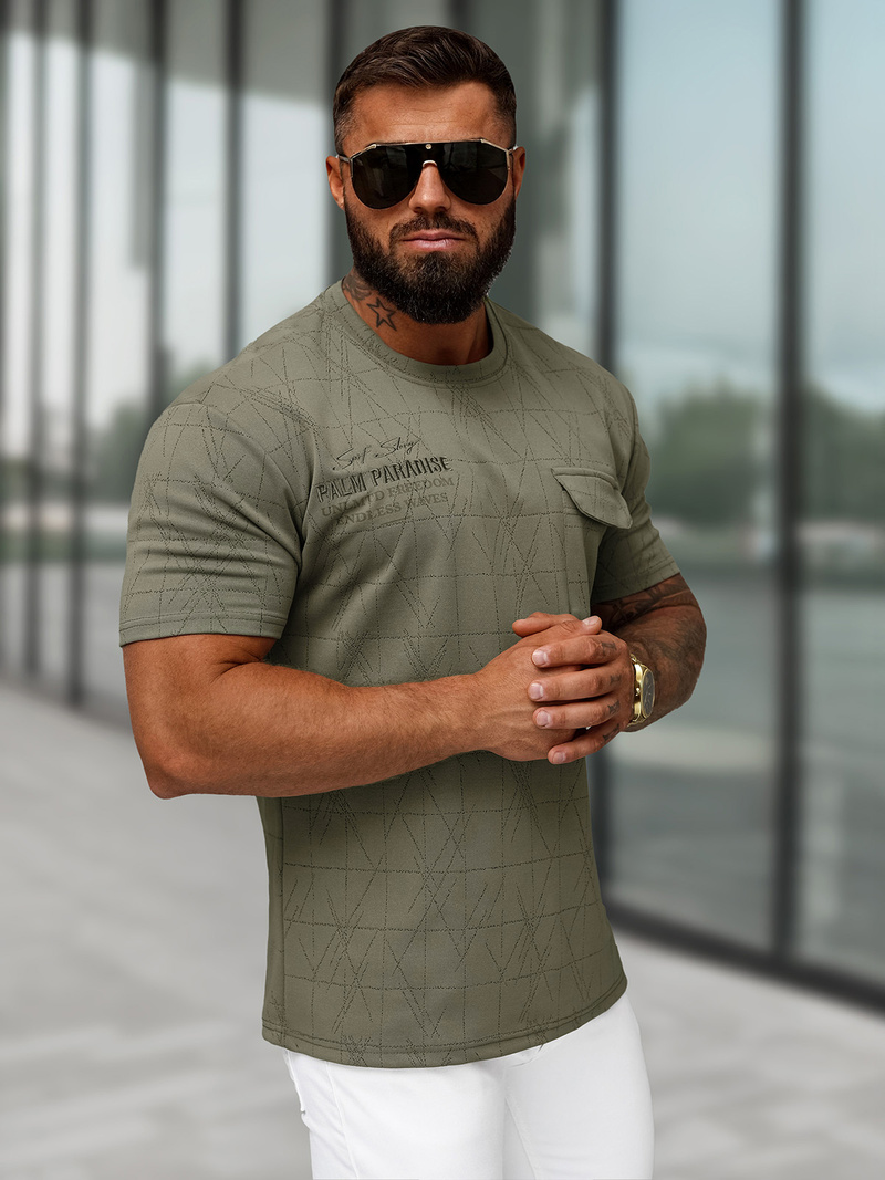 Tamsiai-pilkas vyriški marškinėliai OZONEE O/QQ1530