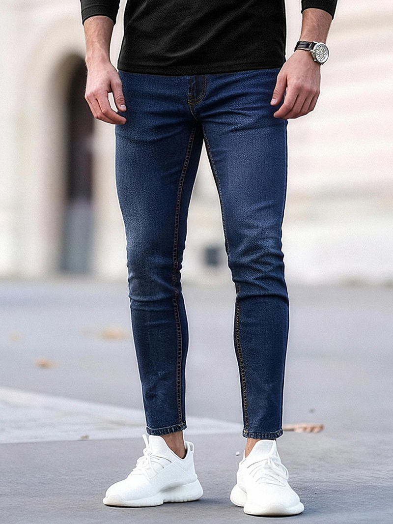 Tamsiai-mėlyni vyriški džinsai OZONEE O/JK2951Z