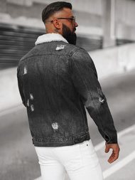 Juoda vyriška džinso šerpas striukė OZONEE NB/MJ502NZ