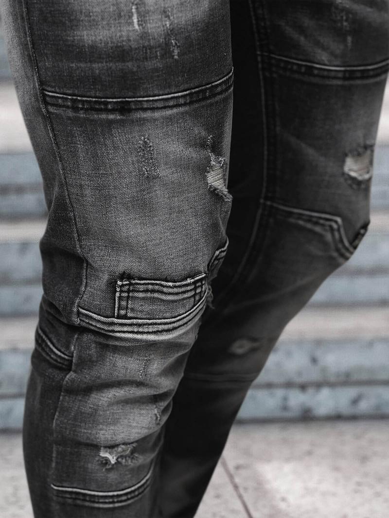 Juoda vyriški džinsai OZONEE NB/MP0155N