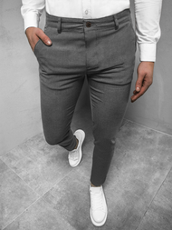 Grafitinės vyriškos chino kelnės OZONEE DJ/5502