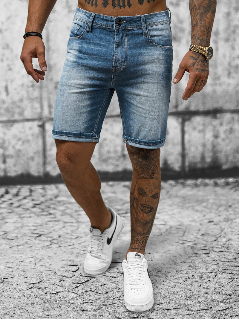 Mėlyni vyriški šortai OZONEE NB/MP0264BC