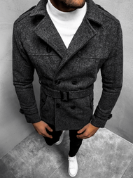 Grafitinis vyriškas paltas OZONEE O/5627