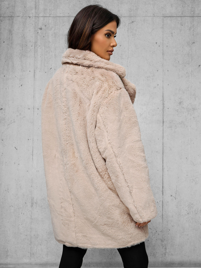 Smėlinis moteriška striukė OZONEE JS/11Z8168Z