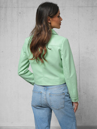 Mėtinė Moteriška Odinė Striukė OZONEE O/G117