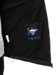 Juodai-Mėlyna vyriška softshelte striukė OZONEE GE/12263