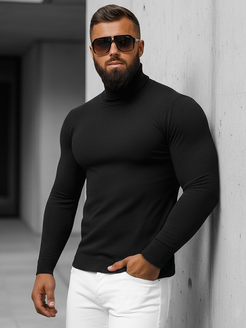 Tamsiai raudonas vyriškas megztinis OZONEE NB/MMB600/4Z