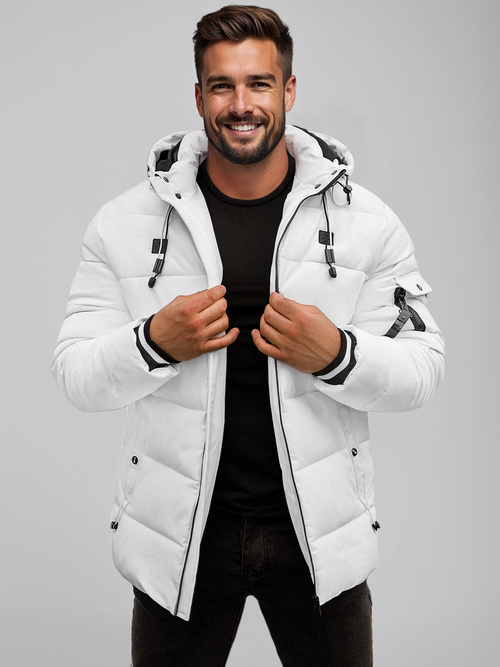 Baltas vyriška striukė  OZONEE JS/57M7502/281Z