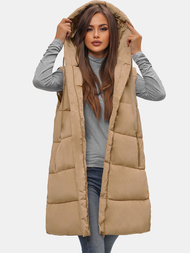 Smėlinė moteriška liemenė OZONEE O/81266