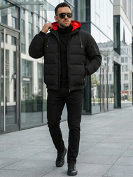 Juoda vyriška striukė OZONEE JS/31M5003Z