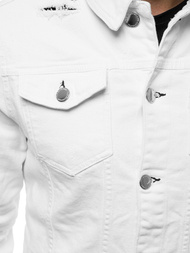 Balta vyriška džinso striukė OZONEE G/602