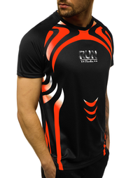 Juodi vyriški marškinėliai OZONEE JS/KS2062