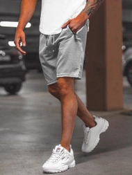Pilki vyriški sportiniai šortai OZONEE O/WW20012/2