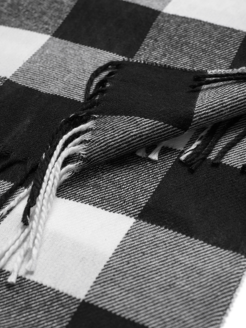 Juodai-baltas vyriškas šalikas OZONEE JS/YW08049/1