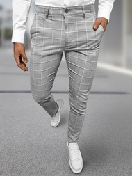 Pilkos vyriškos chino kelnės OZONEE DJ/5522Z