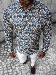 Spalvingi vyriški marškiniai OZONEE O/2822Z