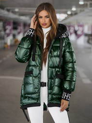 Žalia moteriška striukė OZONEE JS/5M3188/238Z