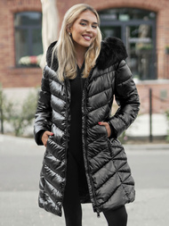 Juoda moteriška striukė OZONEE JS/16M9100/392Z