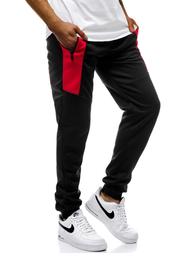 Juodos vyriškos sportinės kelnės OZONEE JS/JZ11011