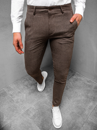  Rudos vyriškos chino kelnės OZONEE DJ/5533