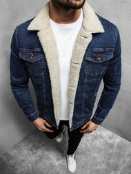 Mėlyna vyriška džinso striukė OZONEE BN/5935Z